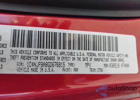 2016 Jeep Patriot Sport from USA, damaged, VIN 1C4NJPBA8GD676815